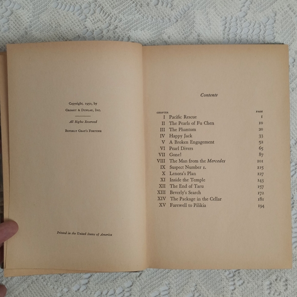 1950 Beverly Gray's Fortune Clair Blank Mystery Novel Series Book G20 Vintage - Picture 7 of 10